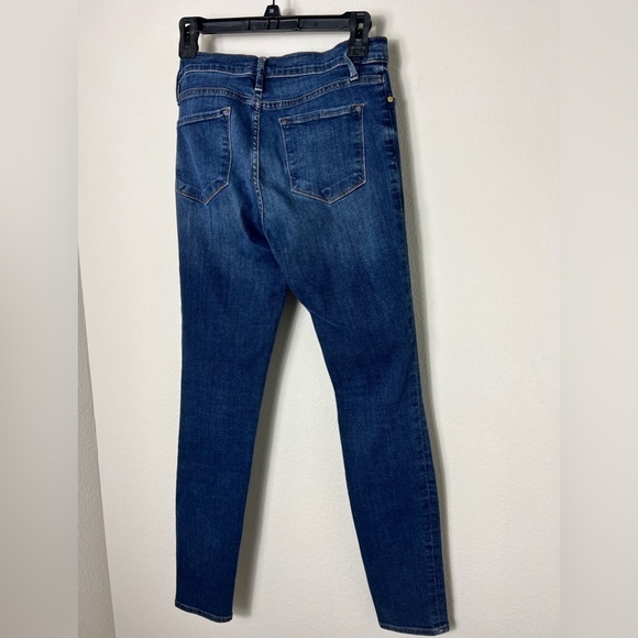 ⭐️ SLASH SUMMER SALE! ⭐️ EUC Frame Lupine Le Skinny de Jeanne Blue Jeans Size 28 - Picture 9 of 15